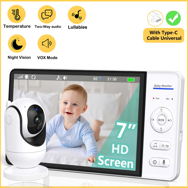 Baby Products Video - No WiFi 7 Inch Baby Monitor