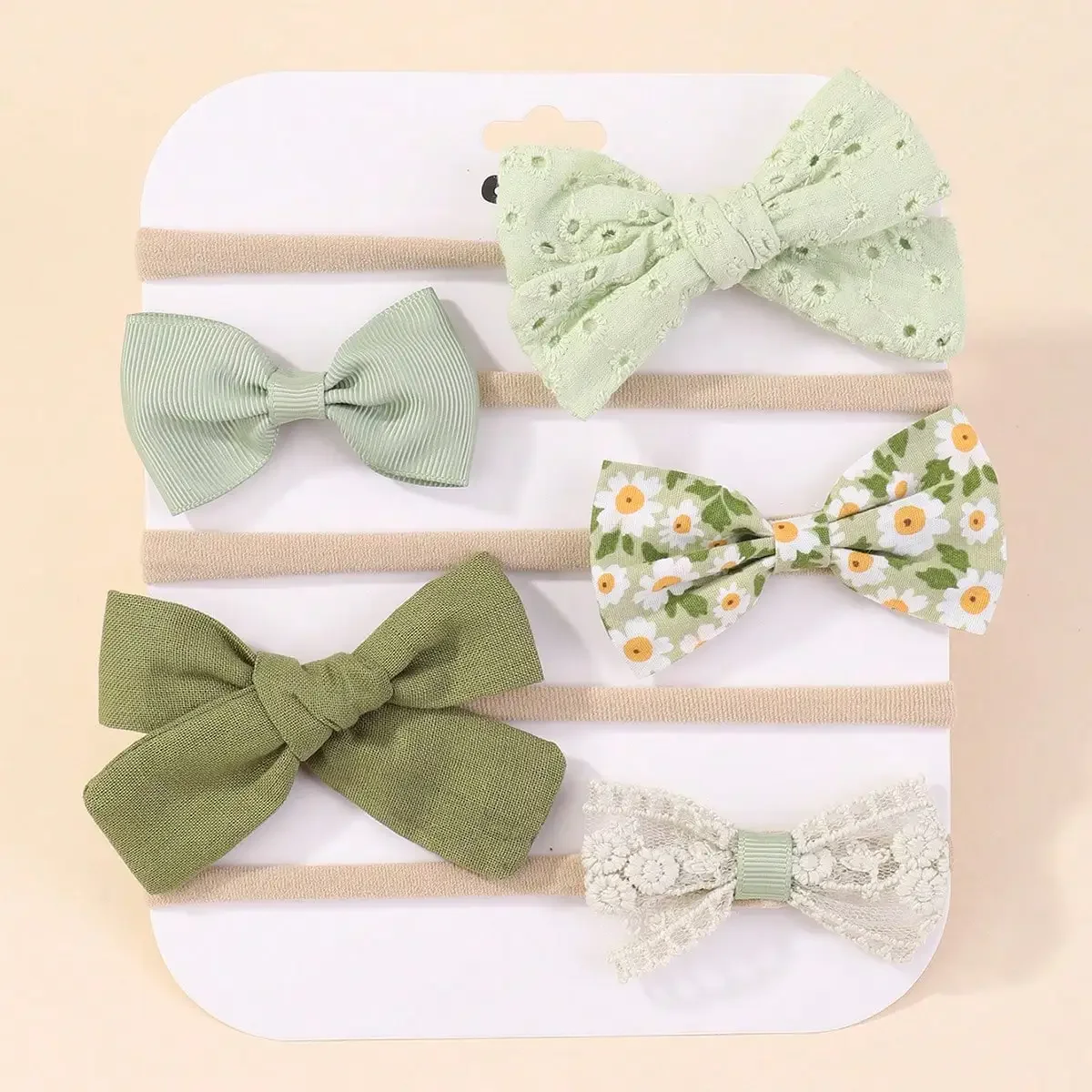 Baby Products Set - 5Pcs/Set Baby Elastic Headband Newborn Flower