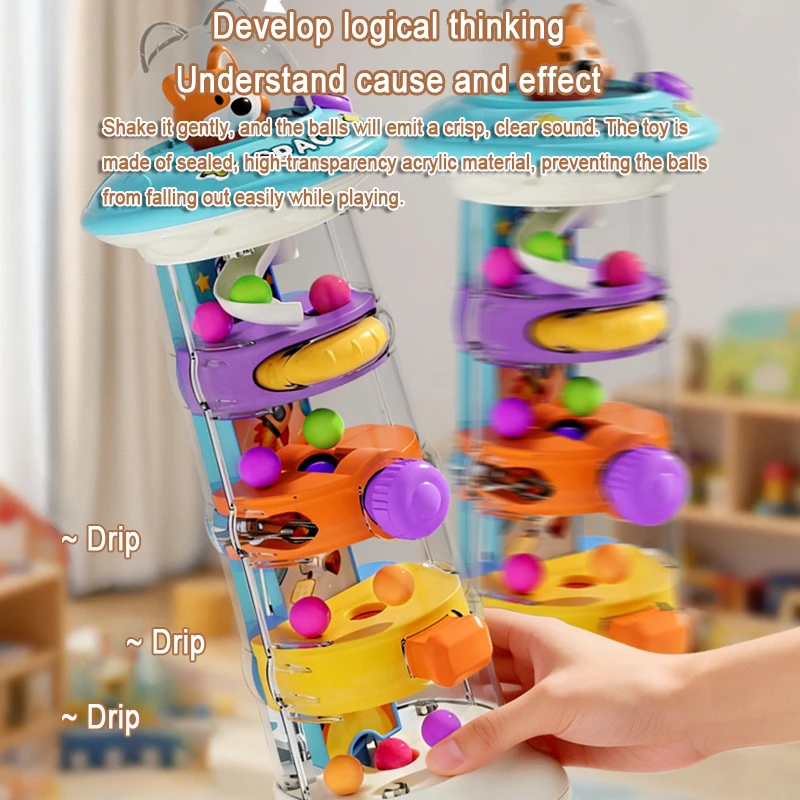 Montessori Ball Drop Tower Toy - Toddler Learning Tower review and price
