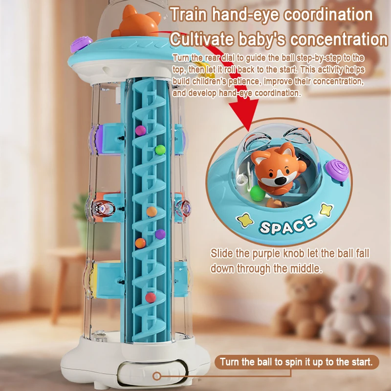 Montessori Ball Drop Tower Toy - Toddler Learning Tower review and price