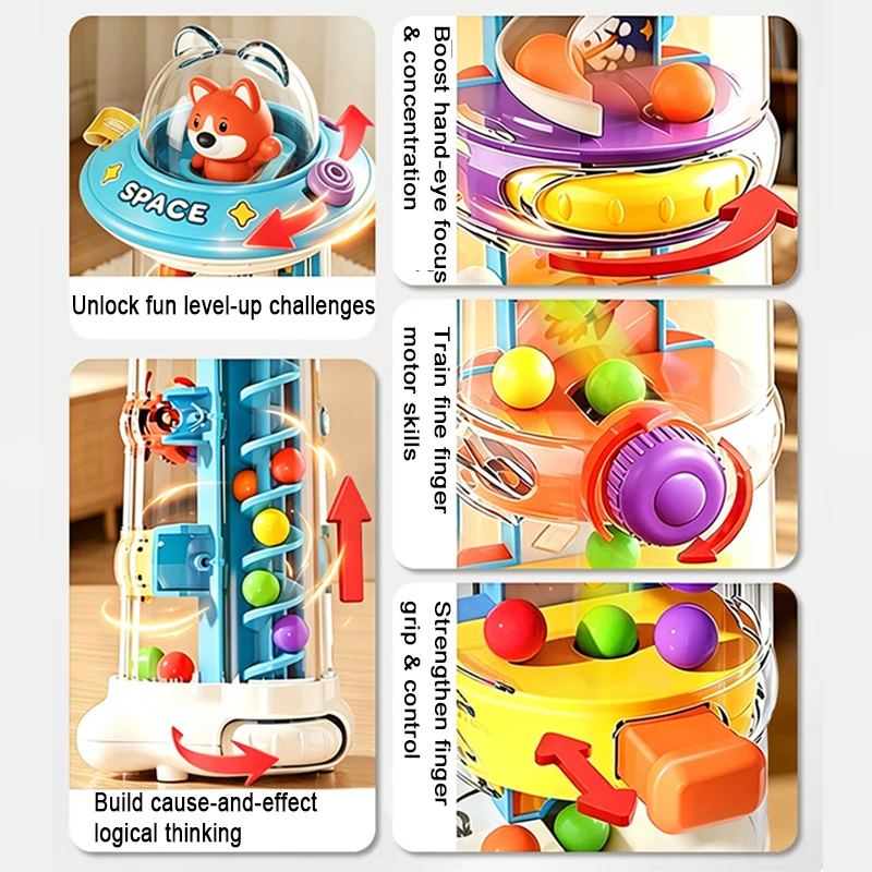 Montessori Ball Drop Tower Toy - Toddler Learning Tower review and price