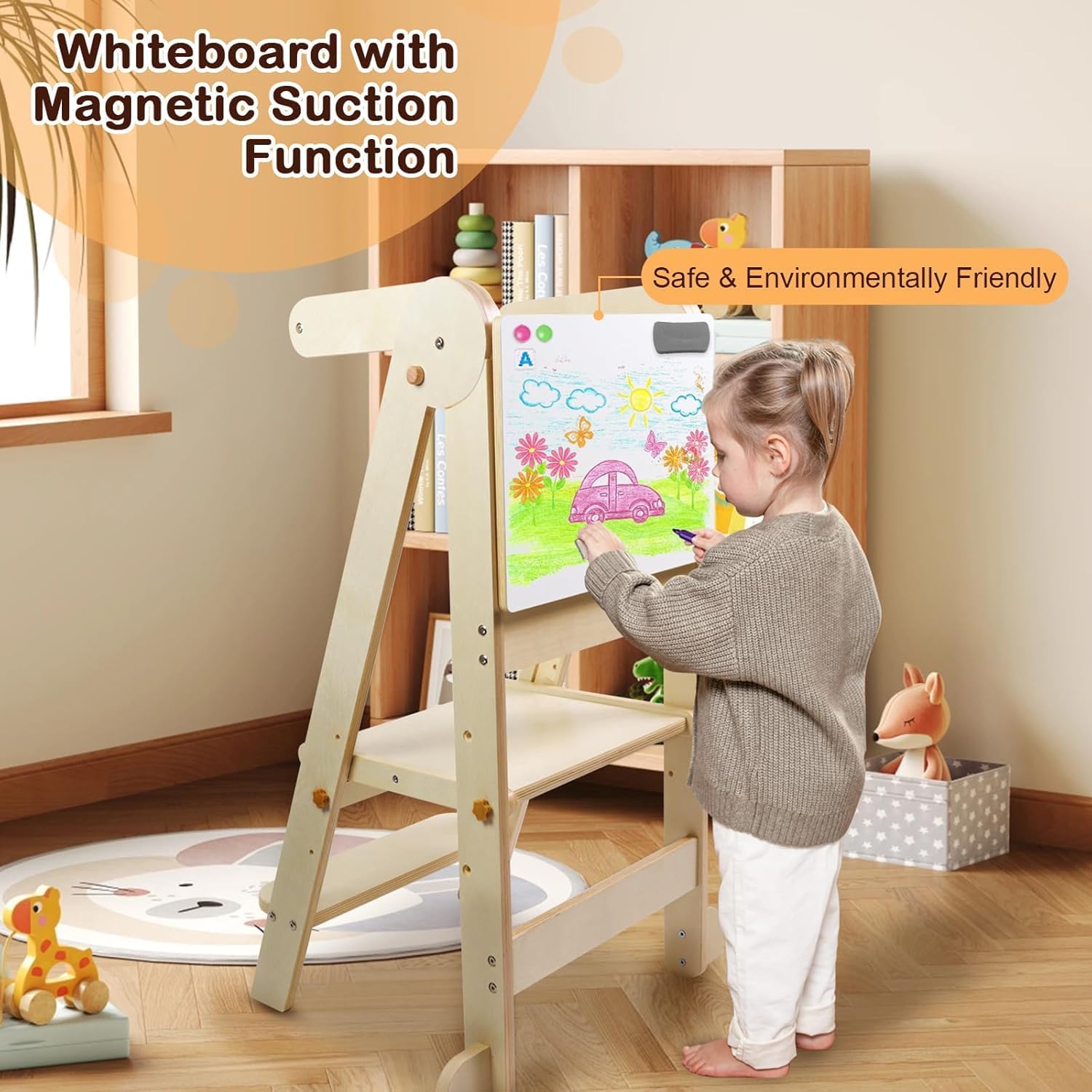 Foldable Toddler Kitchen Tower - Toddler Learning Tower review and price