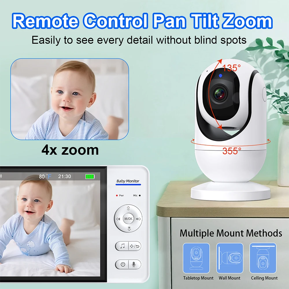 7.0'' Video Baby Monitor 720P  - Baby Products Video review and price