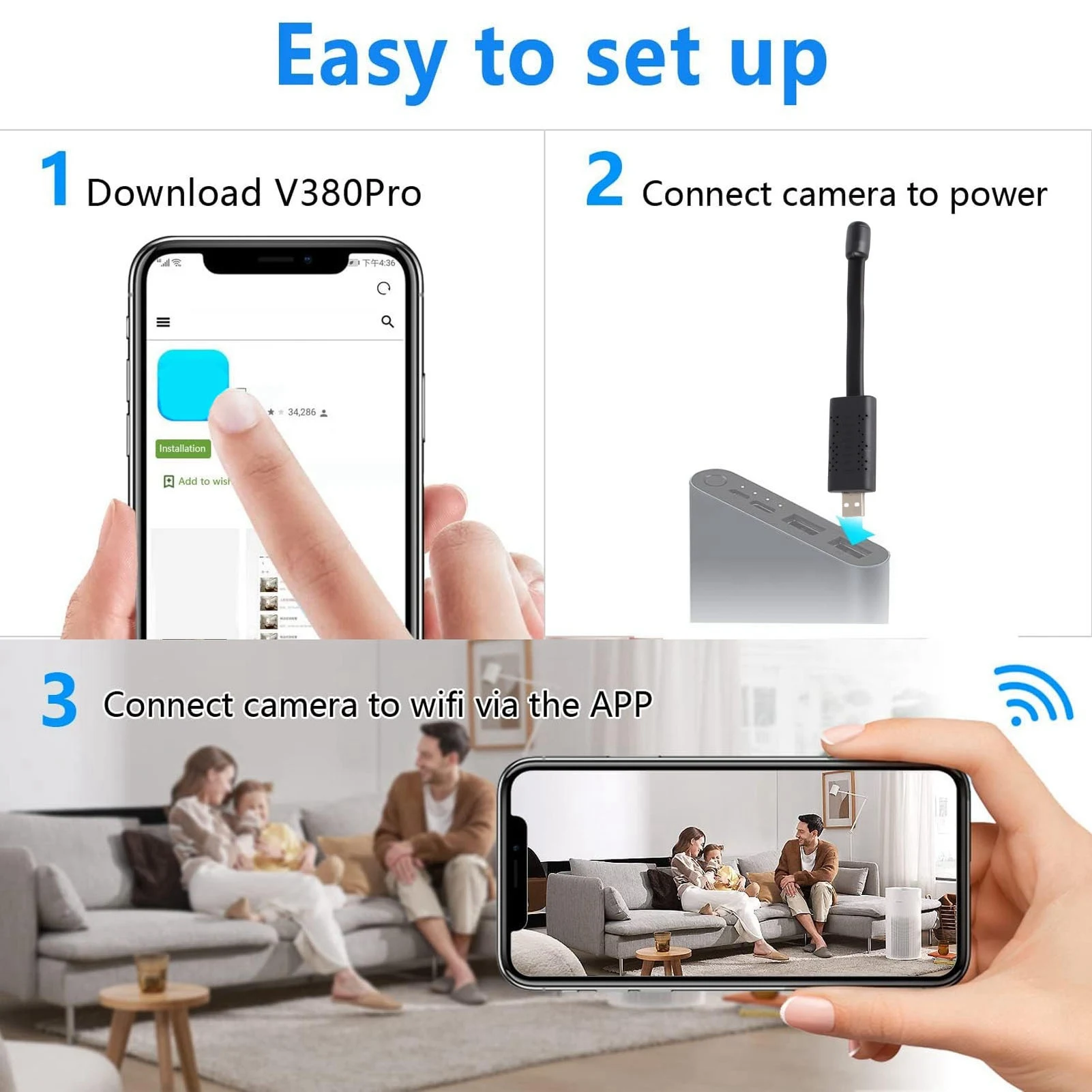 USB WiFi Security Camera 1080P - Baby Products Video review and price