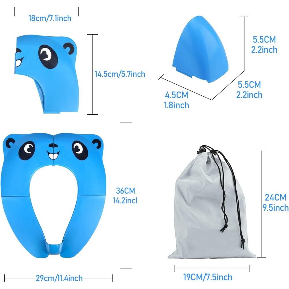 Portable Folding Non Slip Sili - Toddler Potty Training Seat review and price