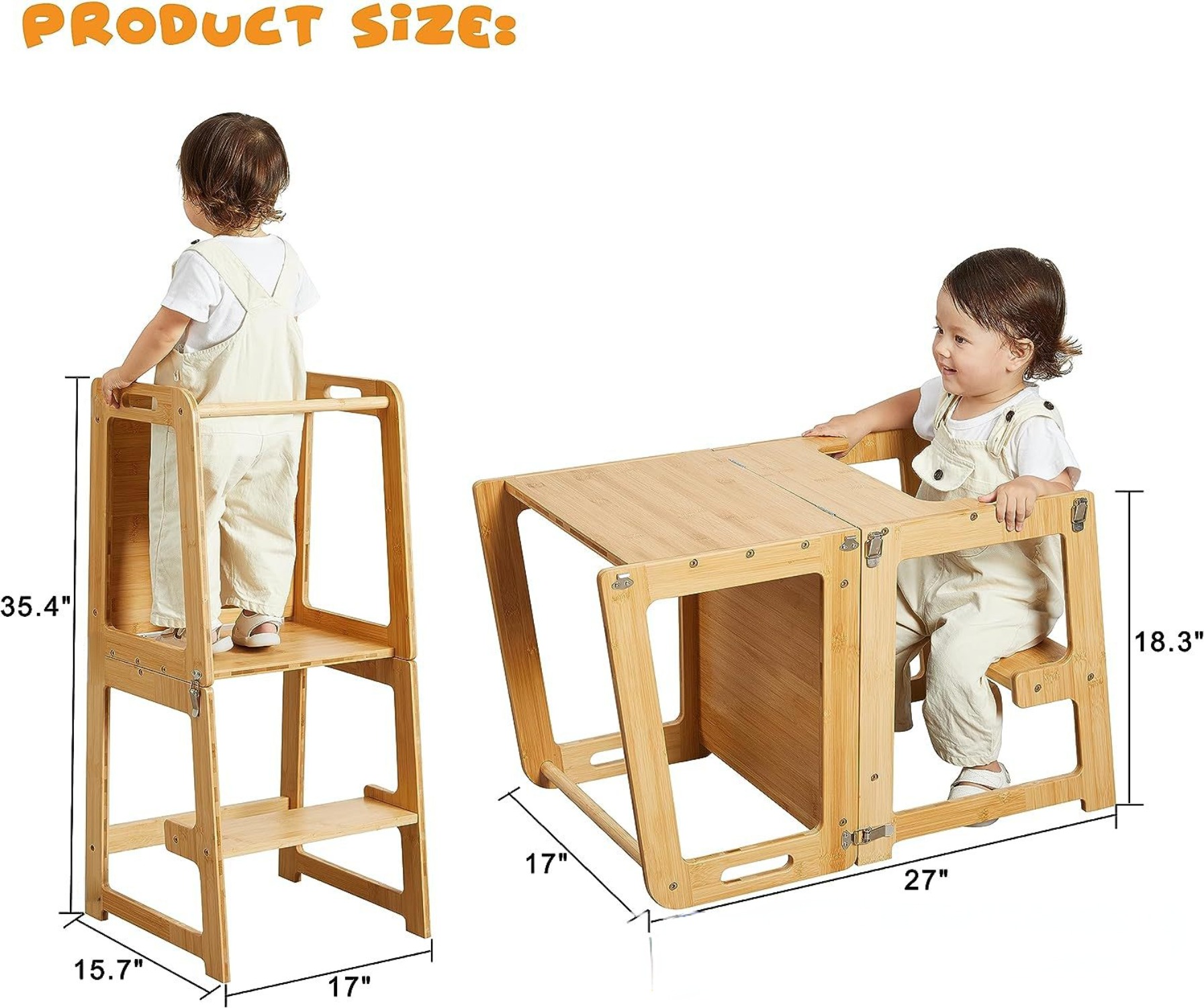 Foldable Toddler Kitchen Tower - Toddler Learning Tower review and price