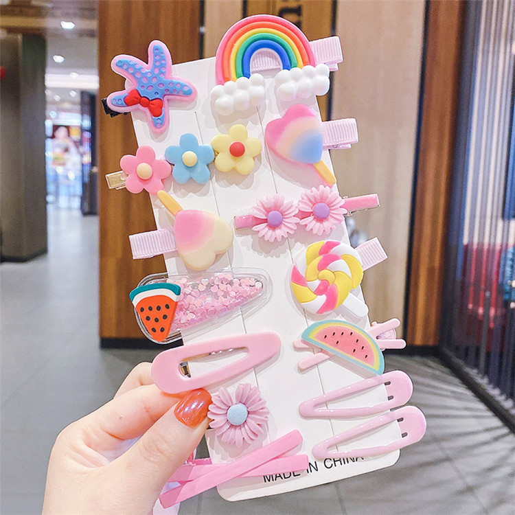 14pcs Set Of Hair Clips For Gi - Baby Products Lotion review and price