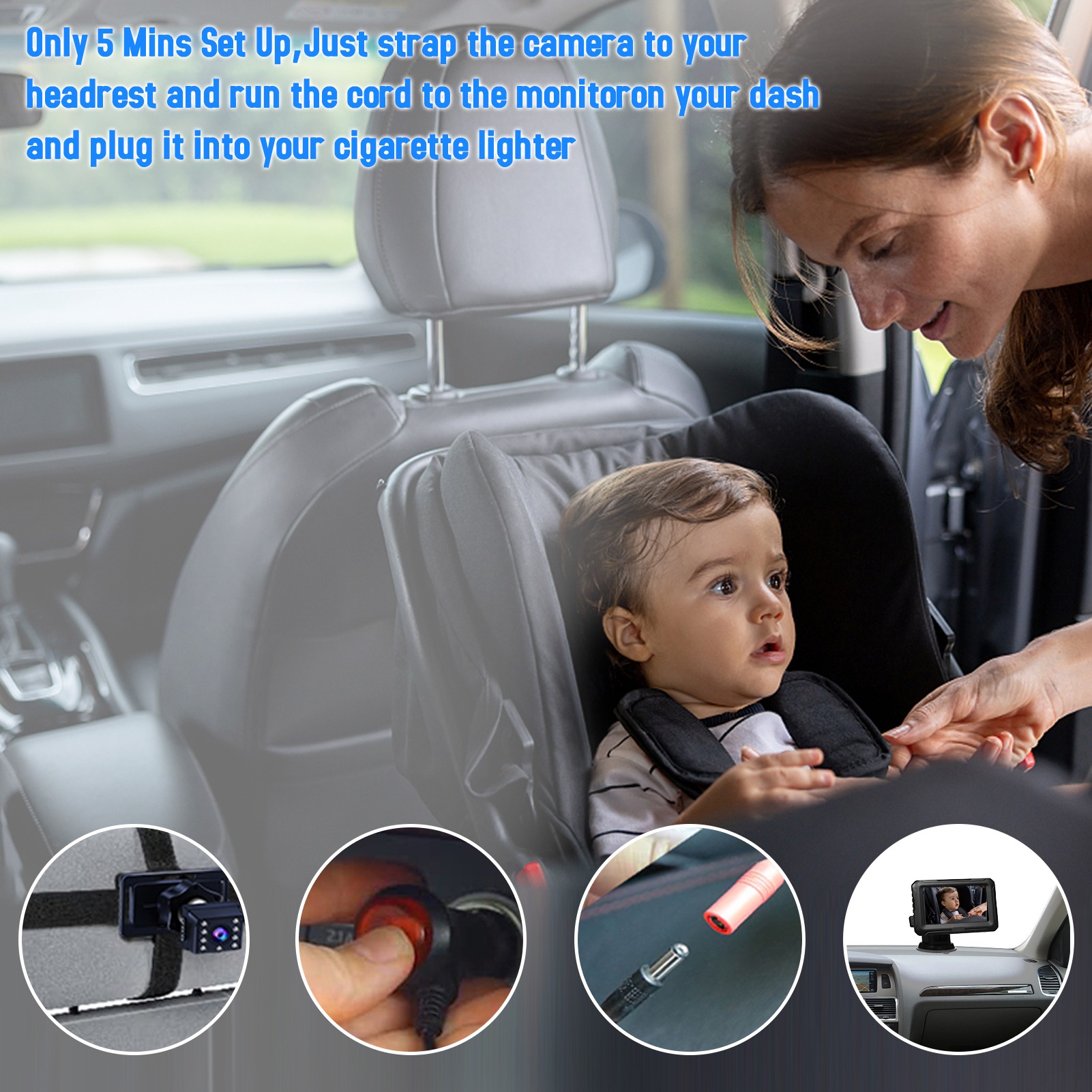 1080P Baby Car Mirror with 4.3 - Baby Products Video review and price