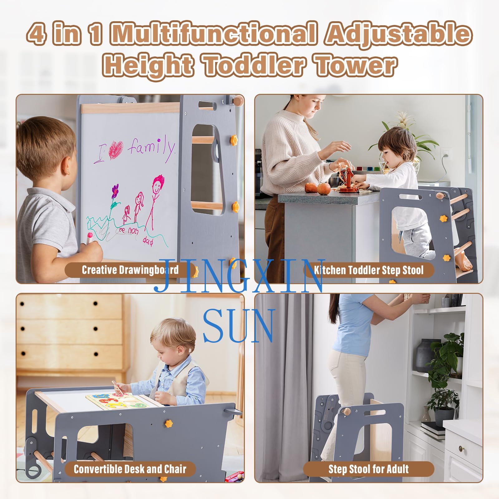 4 in 1 Toddler Kitchen Tower M - Toddler Learning Tower review and price